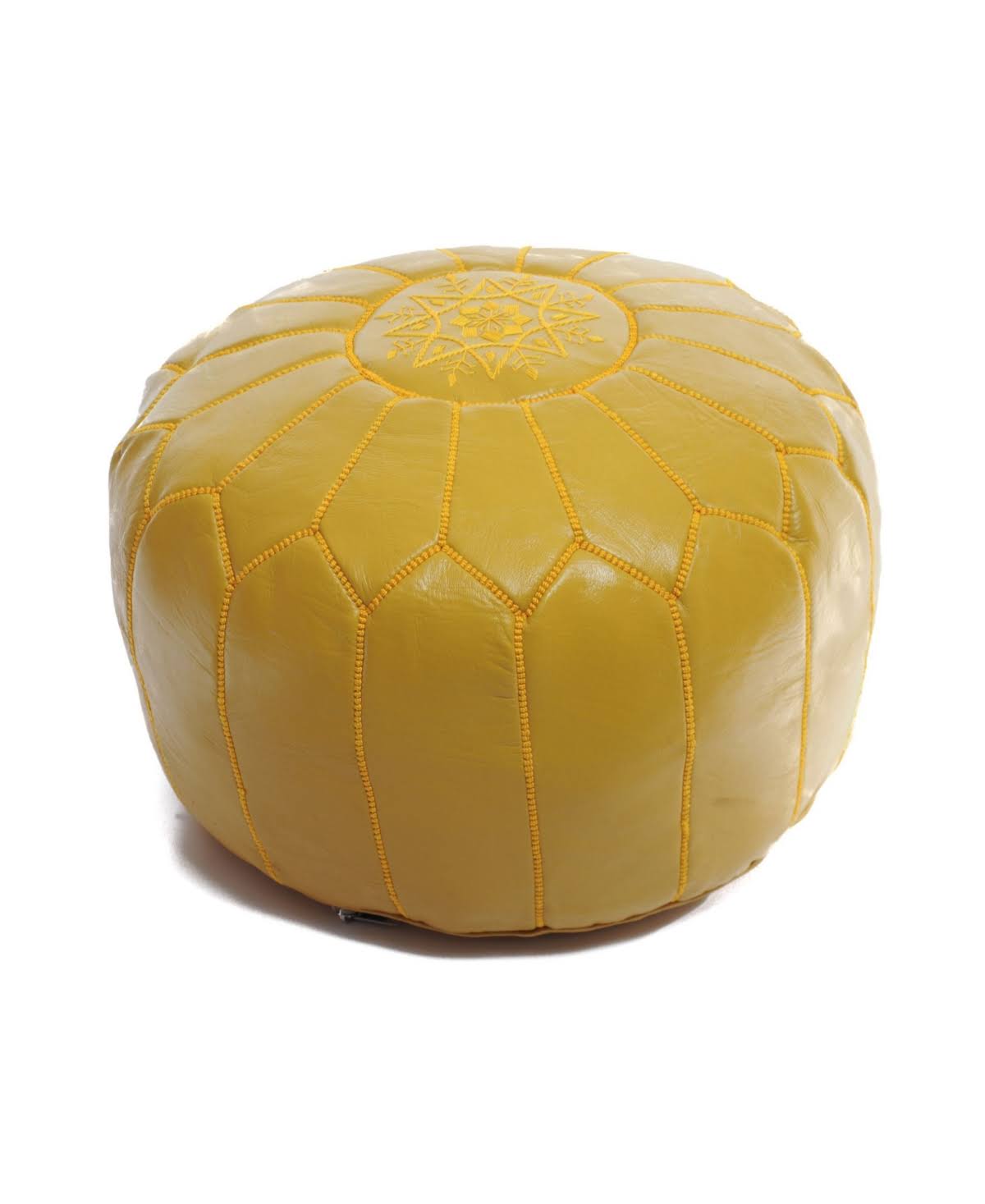 Pink Handmade Moroccan Leather Pouf Ottoman P8652