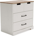 White 3 Drawer Wood Chest L9893