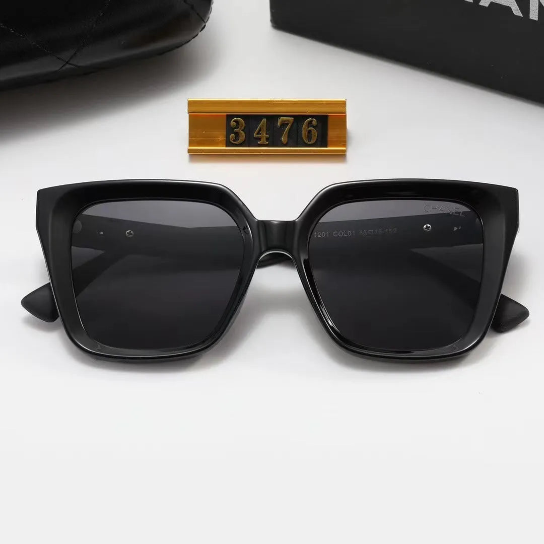 Double C Rhombic Temple Polarized Sunglasses H59418