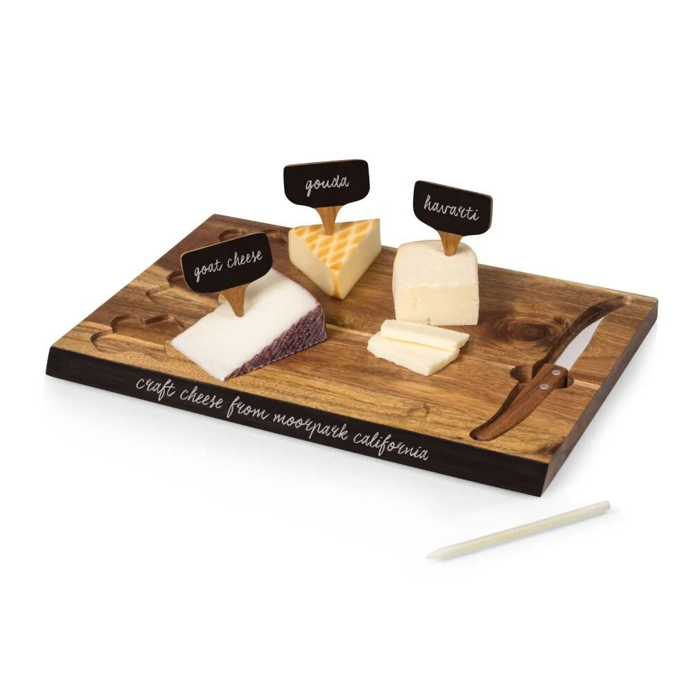 Acacia Cheese Board and Tools Set W1889