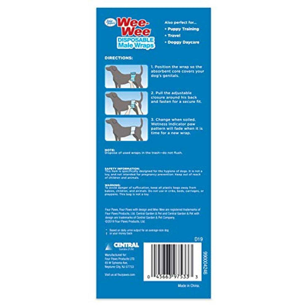 Disposable Male Dog Wraps K57266