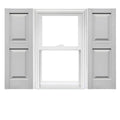 Vinyl Raised Panel Shutters 1 Pair 14.75 x 71 Paintable O8009