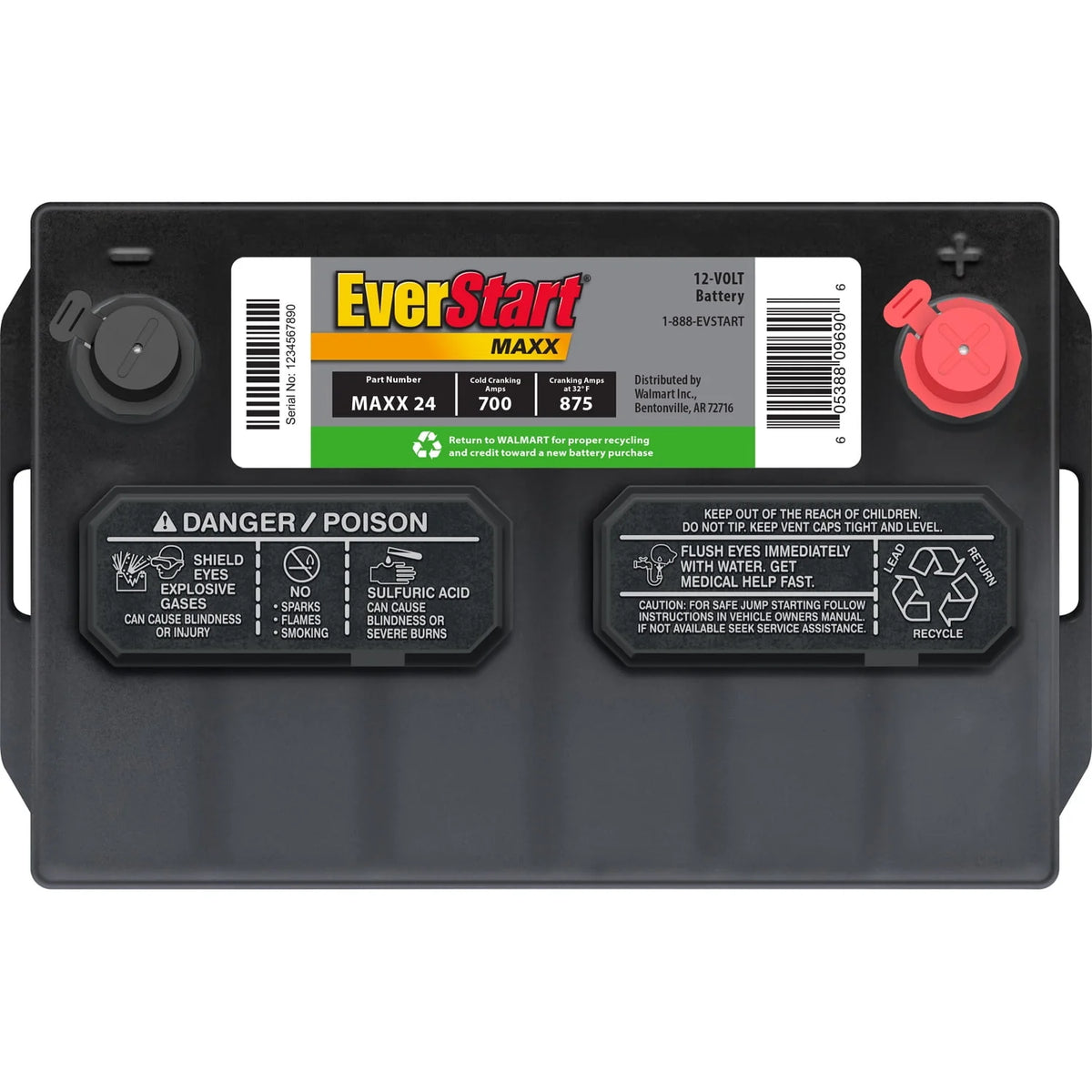 Lead Acid Automotive Battery Group Size 24 12 Volt 700 CCA Z5939