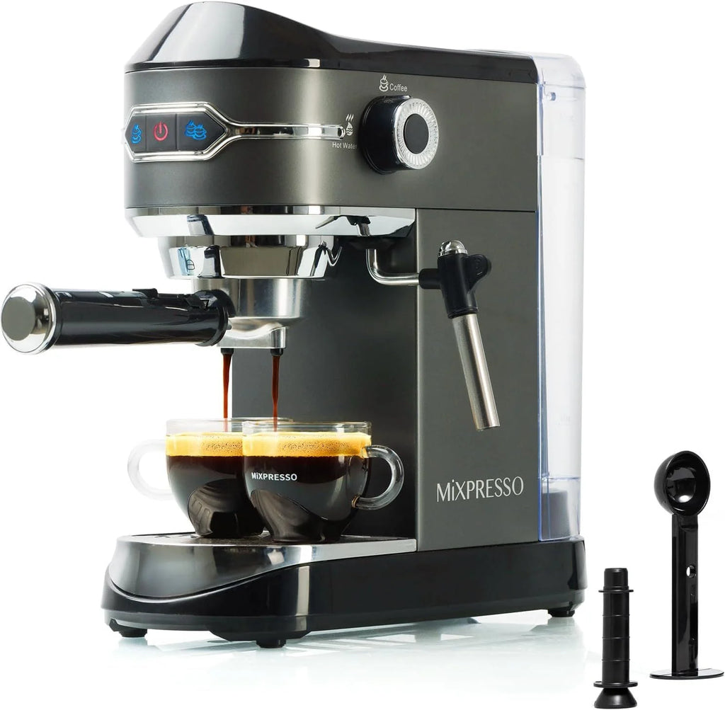 Automatic Espresso Machine with Milk Frother 15-Bar, 37-Oz Red X842