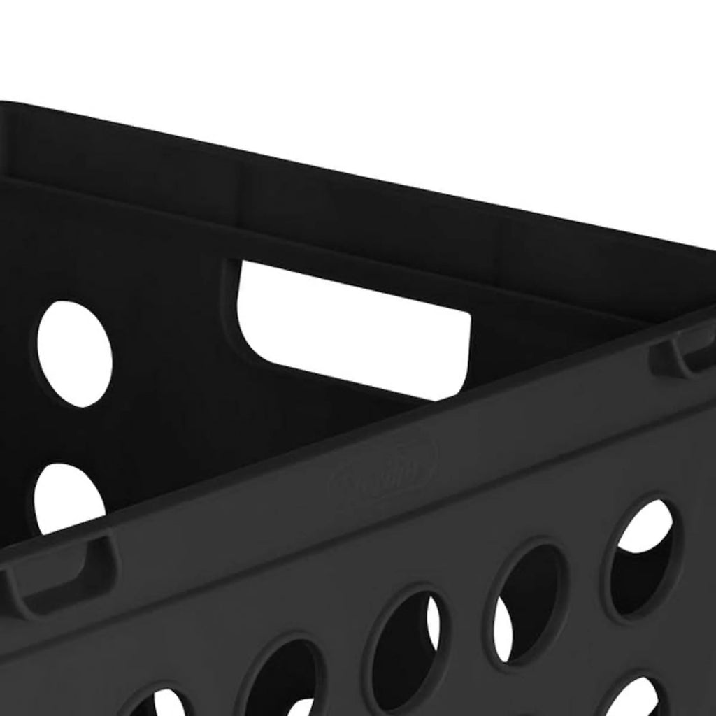 Stackable Storage Crate Organizer Bins with Handles, 18 Pack M165