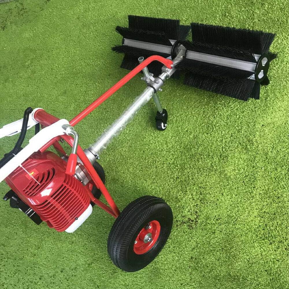 Handheld Gas Power Broom Sweeper, 43CC 1.7HP, 23.5'' Sweeping Roller F3322