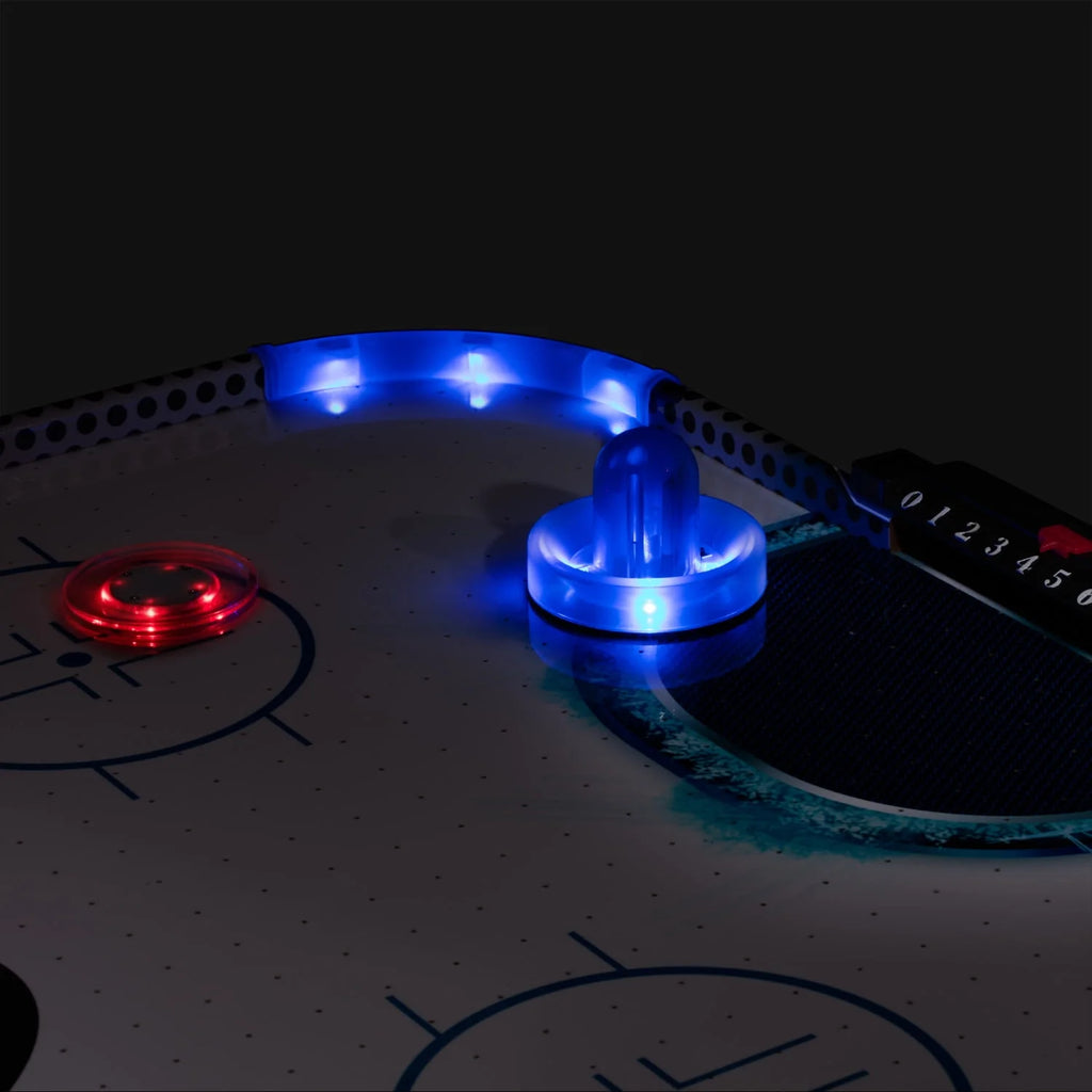 54 LED Air Hockey Table with 2 Pushers and Puck D32505