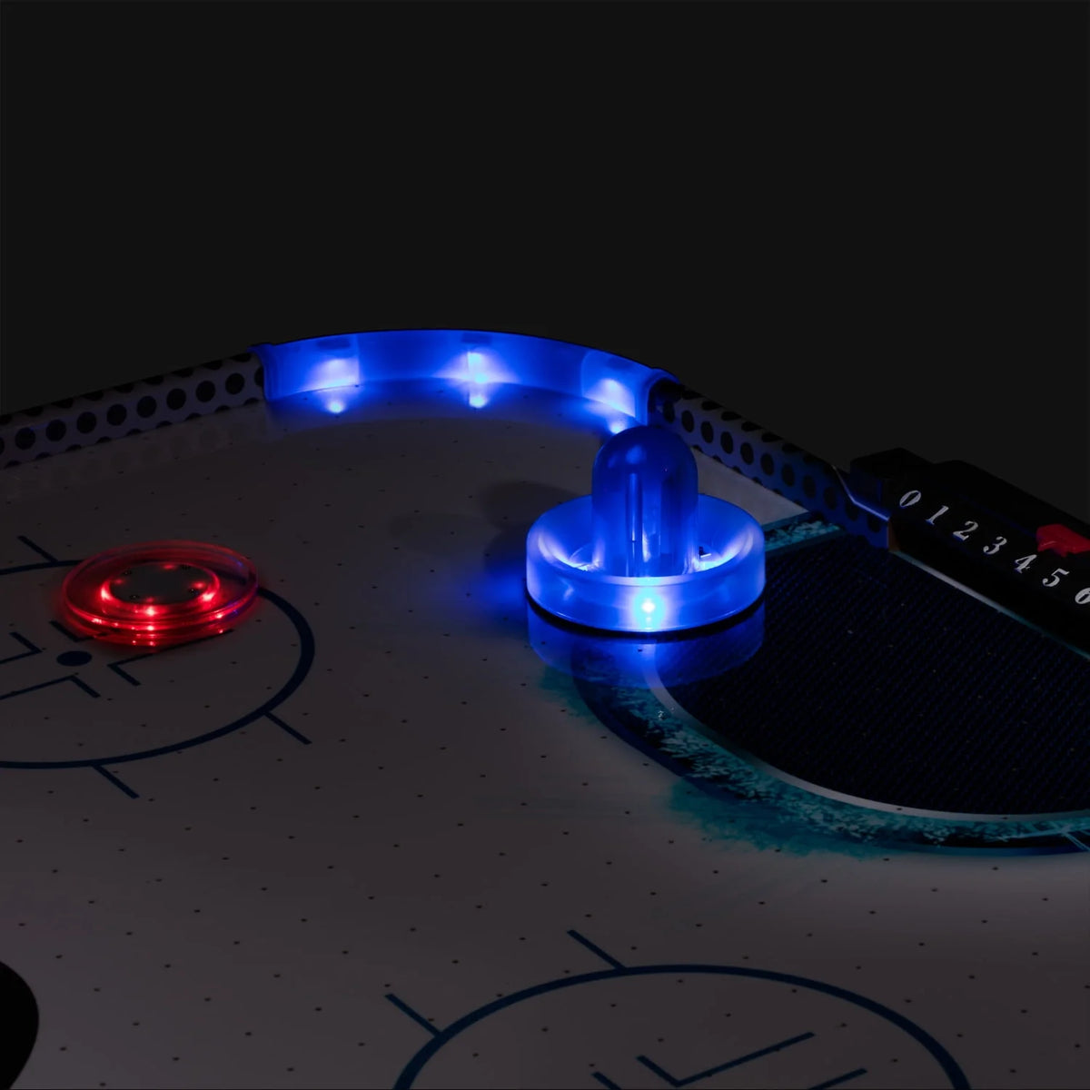 54 LED Air Hockey Table with 2 Pushers and Puck D32505