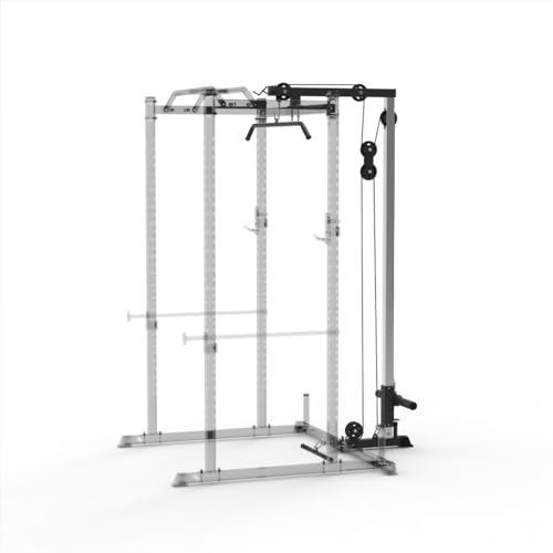 Power Rack with Safety Bars and J-Hooks Q2899