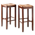 Walnut Finish Wood Bar Stool Set D966891
