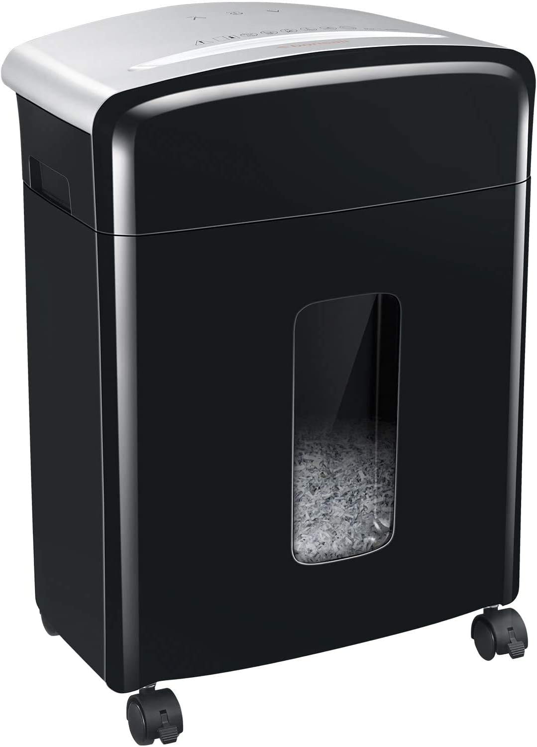 12-Sheet Micro Cut Paper Shredder with Pullout Basket M6084