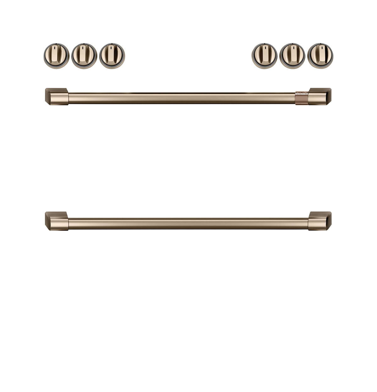 Brushed Bronze Induction Knobs and Handle Kit P17496