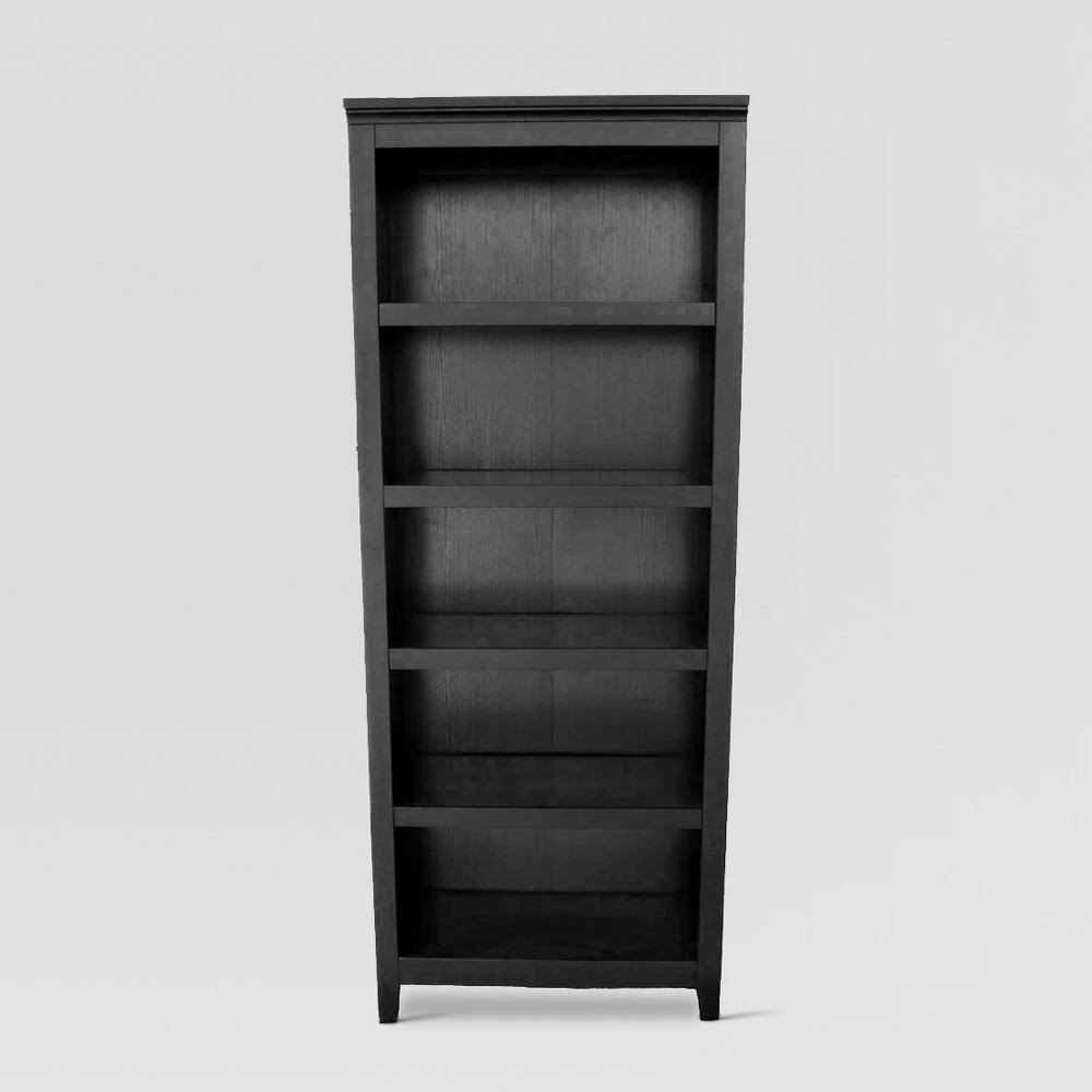 Black 5 Shelf Bookcase O7608
