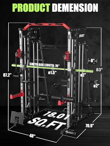Heavy Duty Power Cage with Dual Pulley System R299