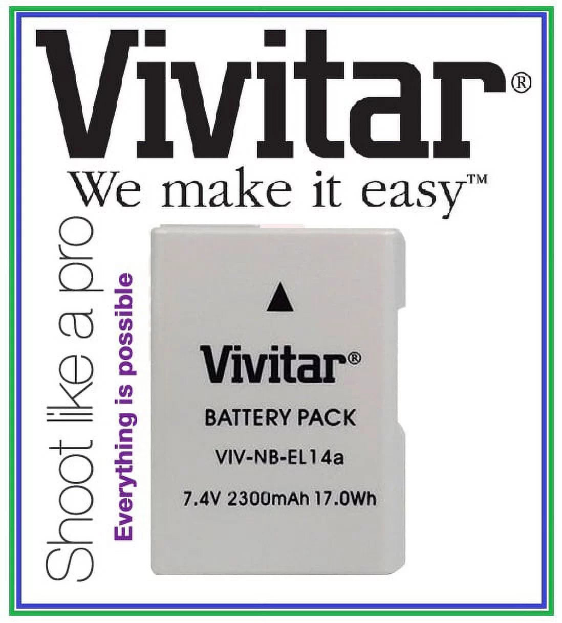 2-Pcs EN-EL14a Battery F98647