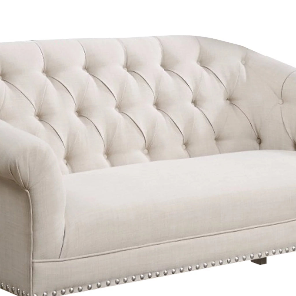 White Traditional Settee L5209