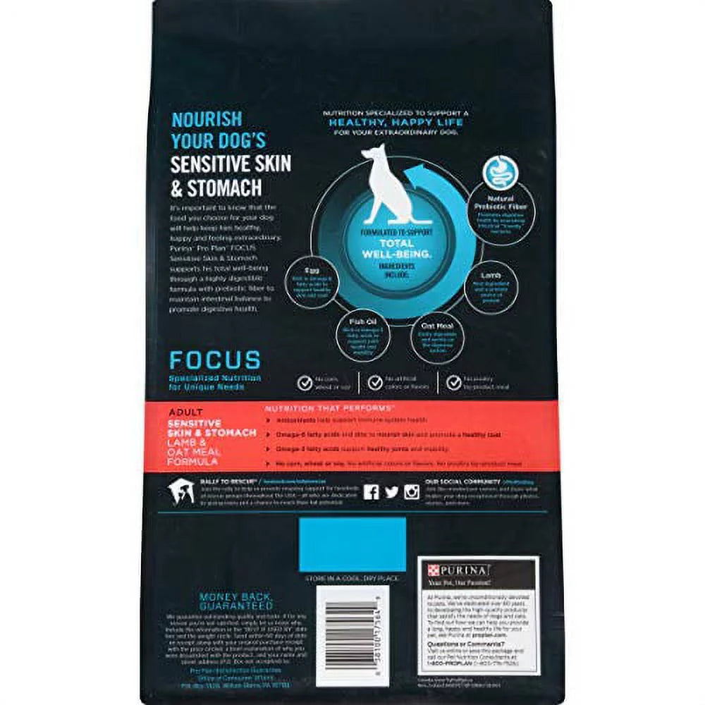 Adult Sensitive Skin & Stomach Lamb & Oat Meal Formula D407