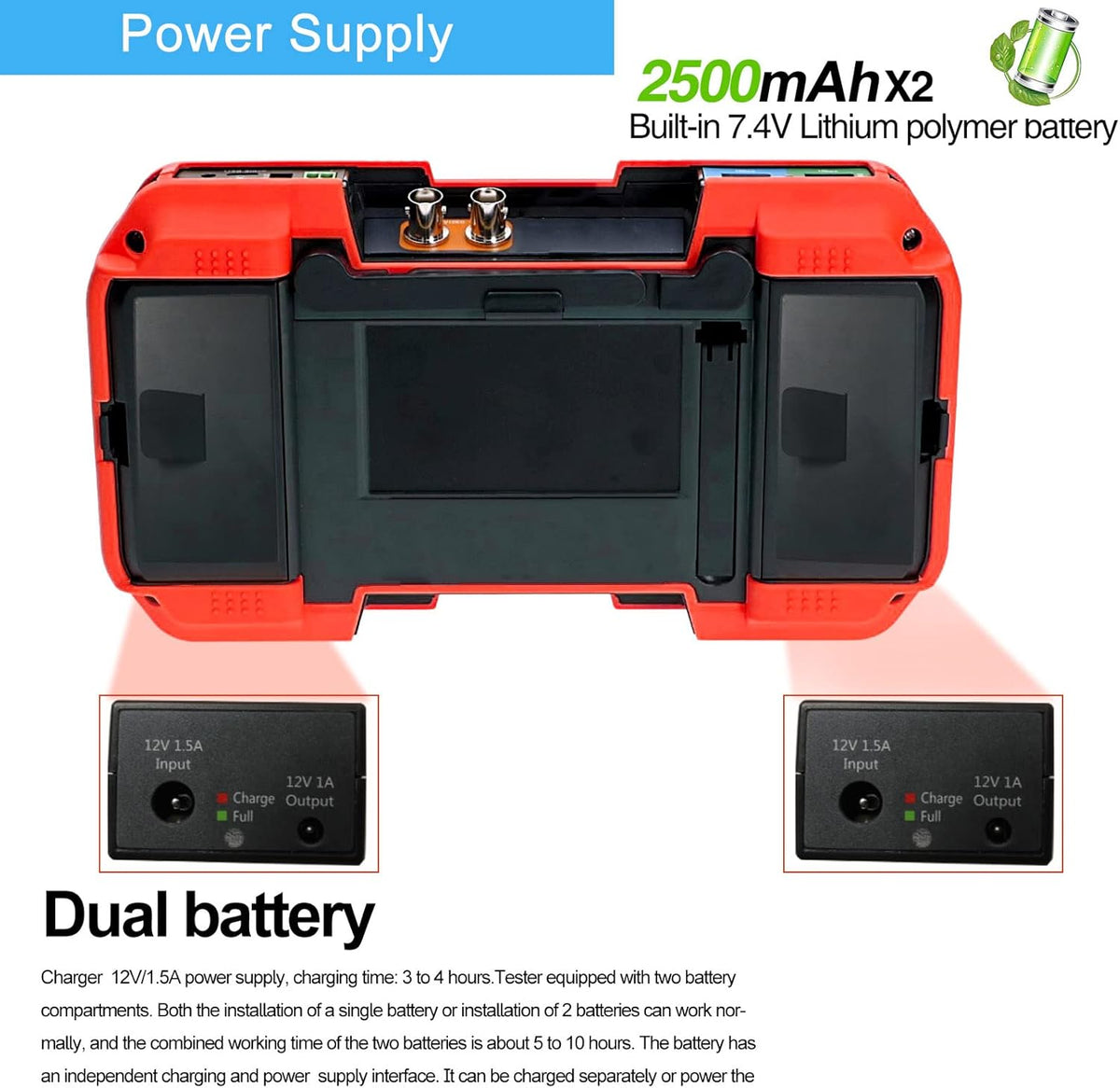 4K 8MP CVI TVI AHD IP Camera Tester 7inch TFT Touch Screen A3386