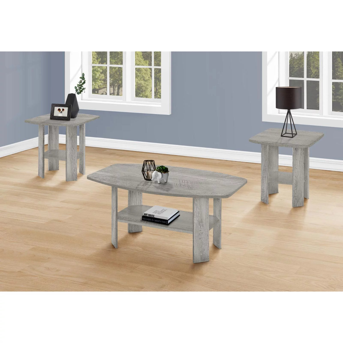 Black 3pcs Table Set U733451
