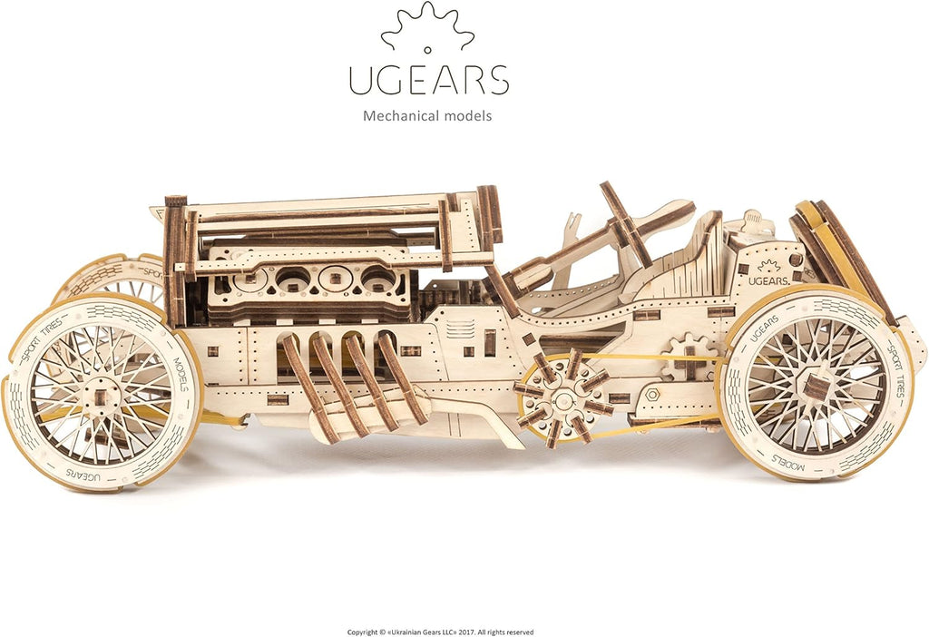 3-D Wooden Puzzle Grand Prix Car Pack of 2 Z797