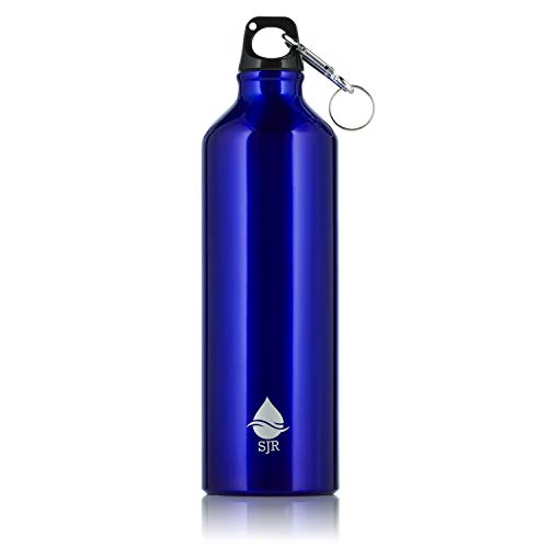 750ml Lightweight Aluminium Reusable Metal Water Bottle Blue C4992