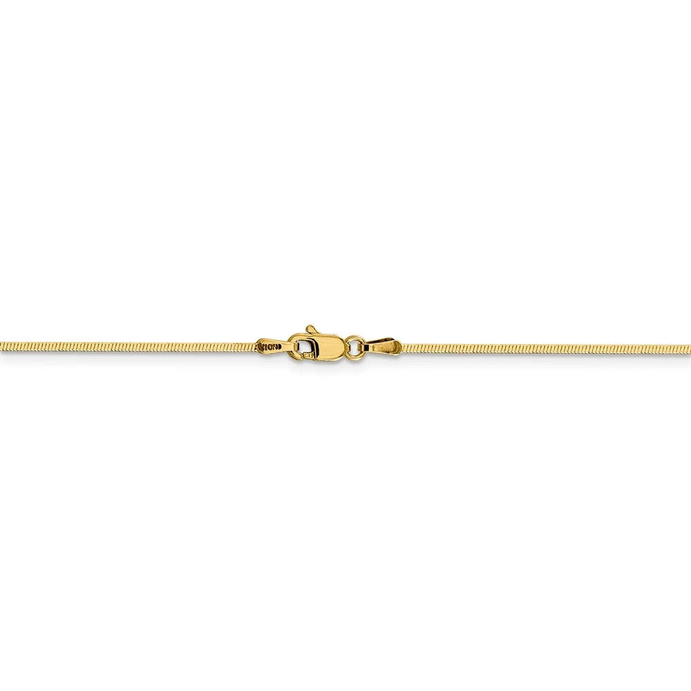 14kt Yellow Gold Octagonal Snake Chain 20 inch Lobster Clasp P3061
