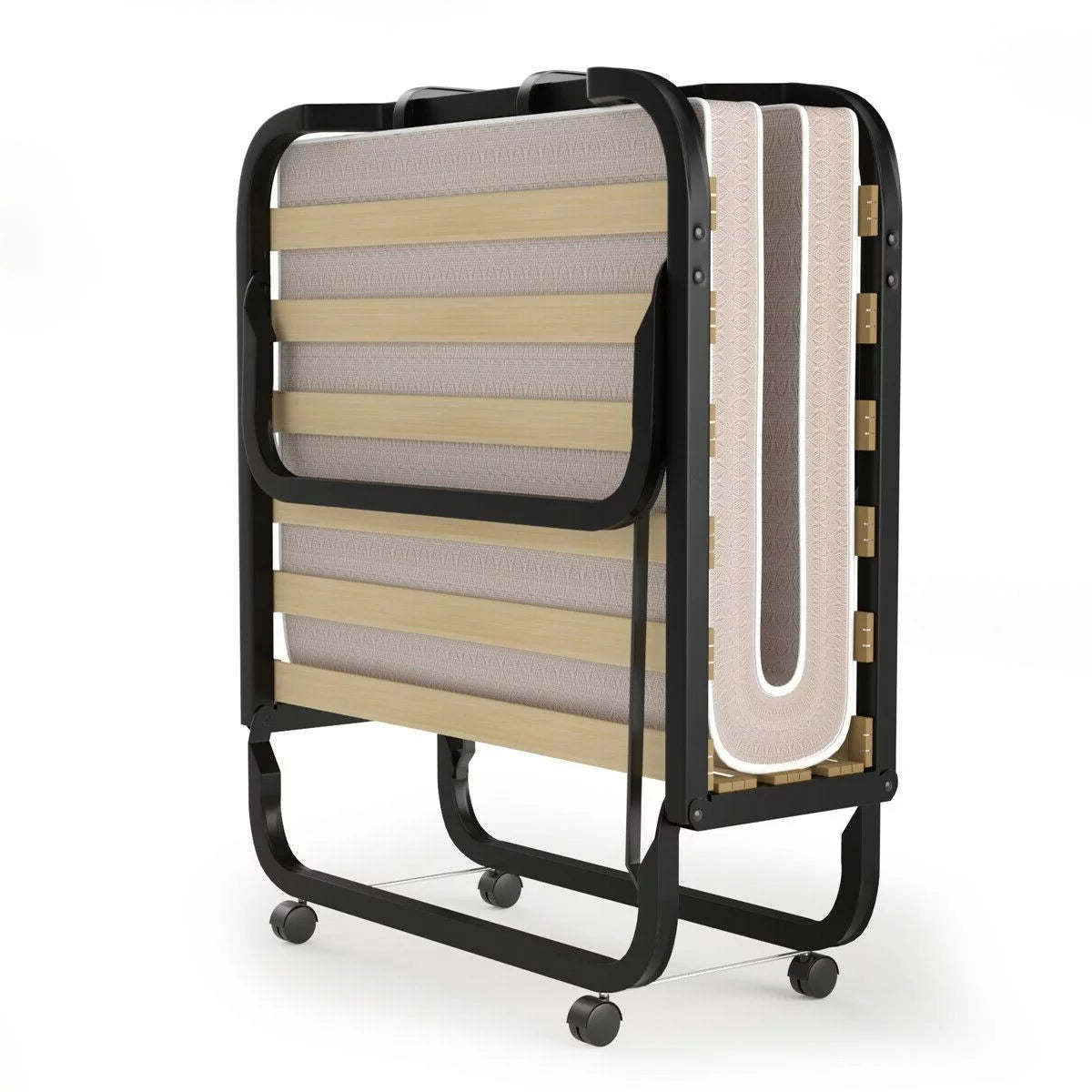 Rollaway Bed with Casters and Memory Foam Mattress D77339