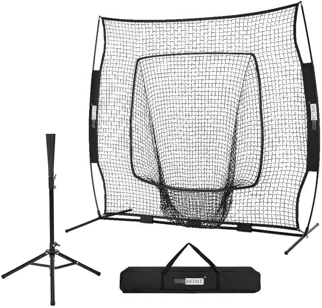 7x7Ft Baseball Softball Practice Net with Carry Bag S521102