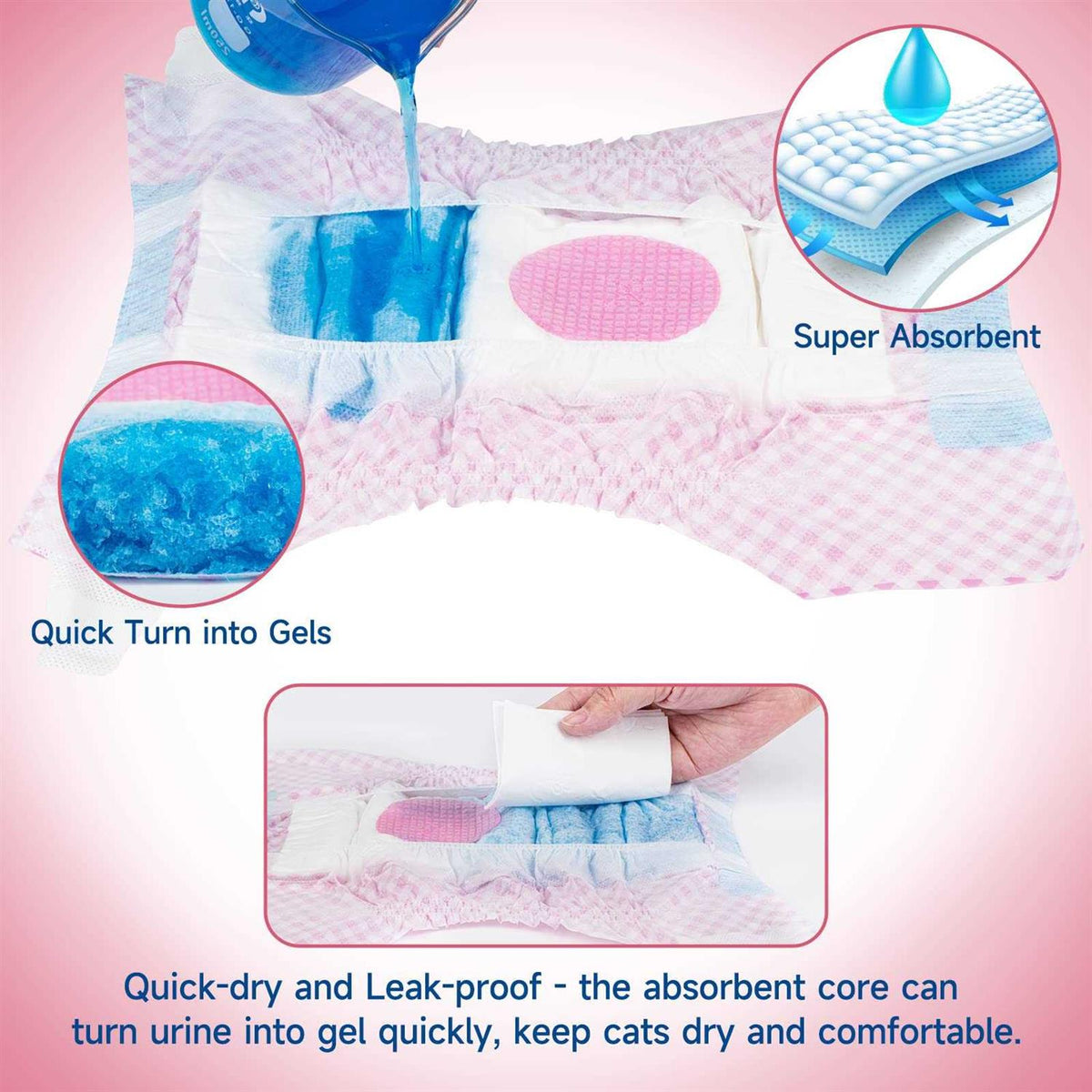 Soft Disposable Dog Diapers S3819