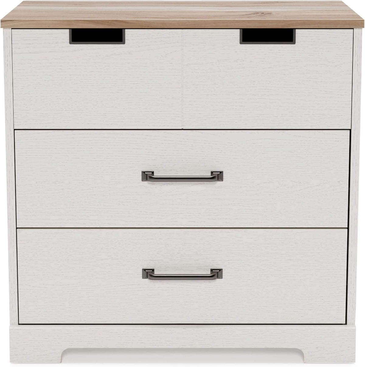 White 3 Drawer Wood Chest L9893