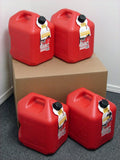 5 Gallon Gas Can 4 Pack Spill Proof Fuel Container T78723