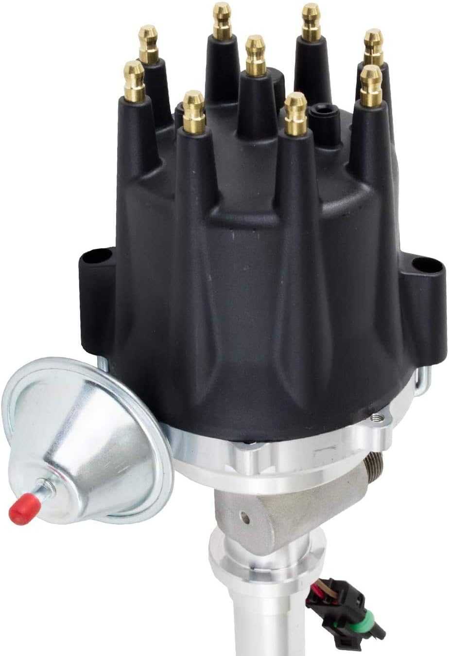 8.0mm Spark Plug Wires, 50K Volt Coil, Black Distributor G1880