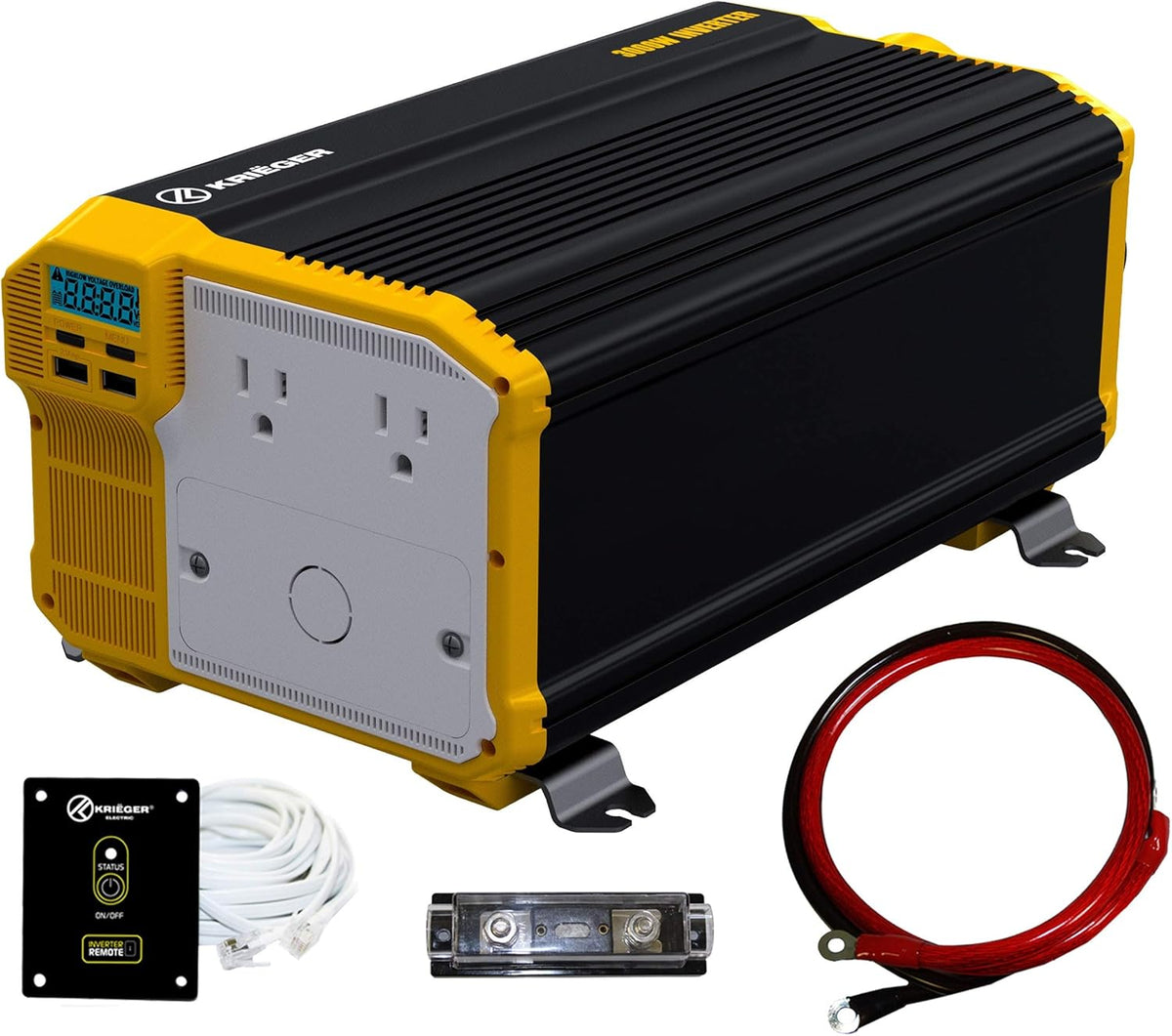 3000 Watts 12V to 110V Modified Sine Wave Power Inverter Q332495