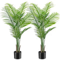 Artificial Areca Palm Plant Faux Tropical Tree 6FT with 15 Trunks (2pack) A729189