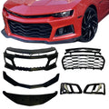 7-pcs Flat BLK Front Bumper Conversion A4869