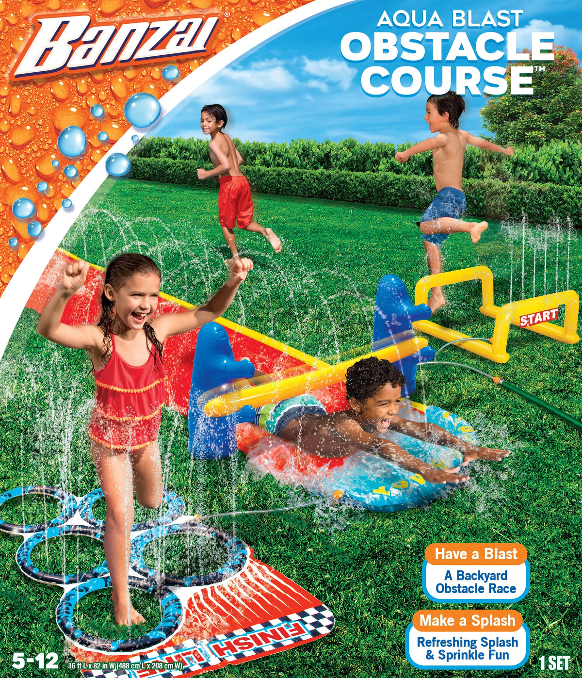 2-in-1 Obstacle Course Water Slide S662