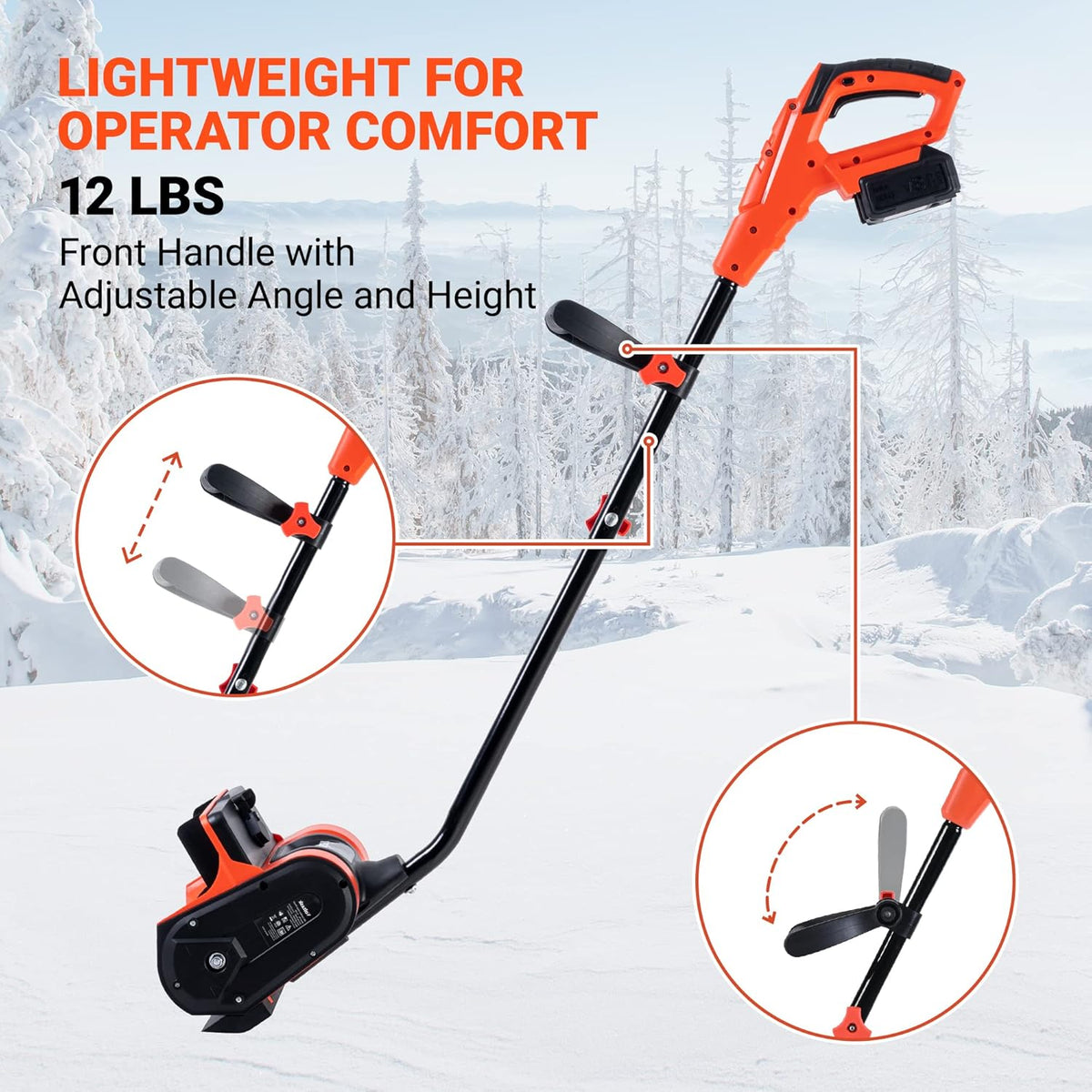 Cordless Snow Shovel with 4.0 Ah Battery & Quick Charger Q116545