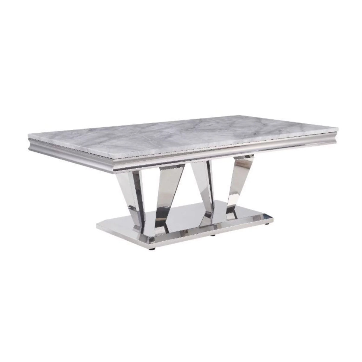Light Gray Faux Marble Coffee Table S4742