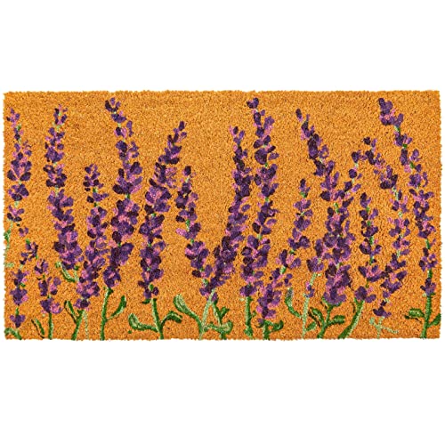 Lavender Coir Door Mat 17x30 inches D149694