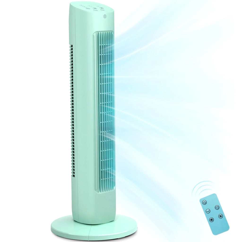 Black 30 Oscillating Tower Fan with 8 Speeds D690039