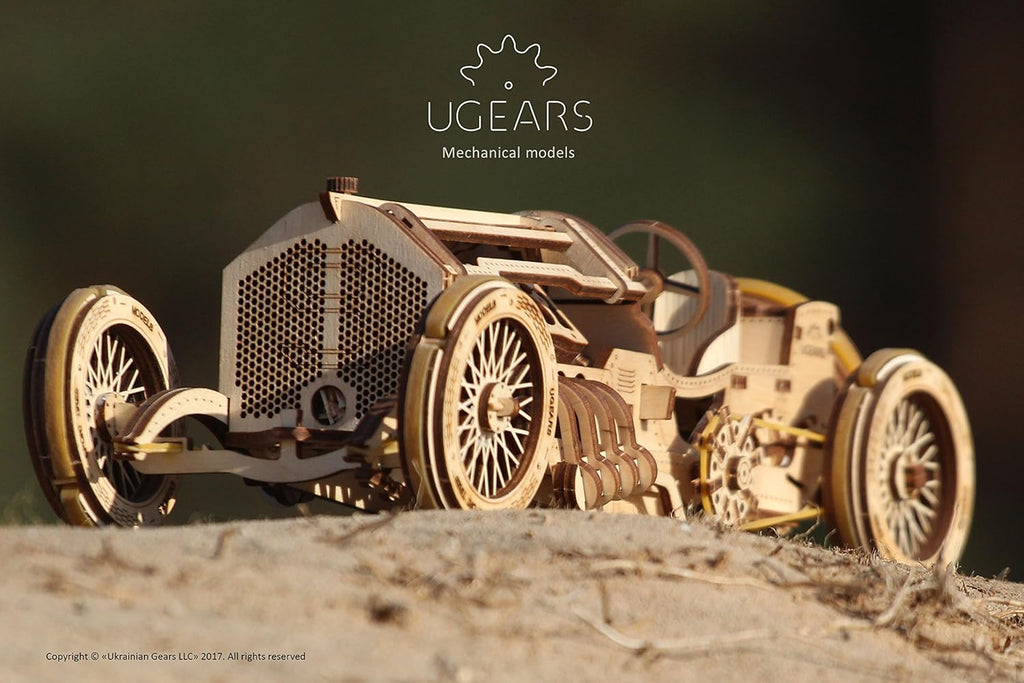 3-D Wooden Puzzle Grand Prix Car Pack of 2 Z797