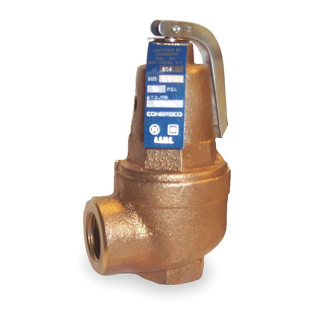 Safety Relief Valve, 3/4 In, 30 psi, Bronze H2552