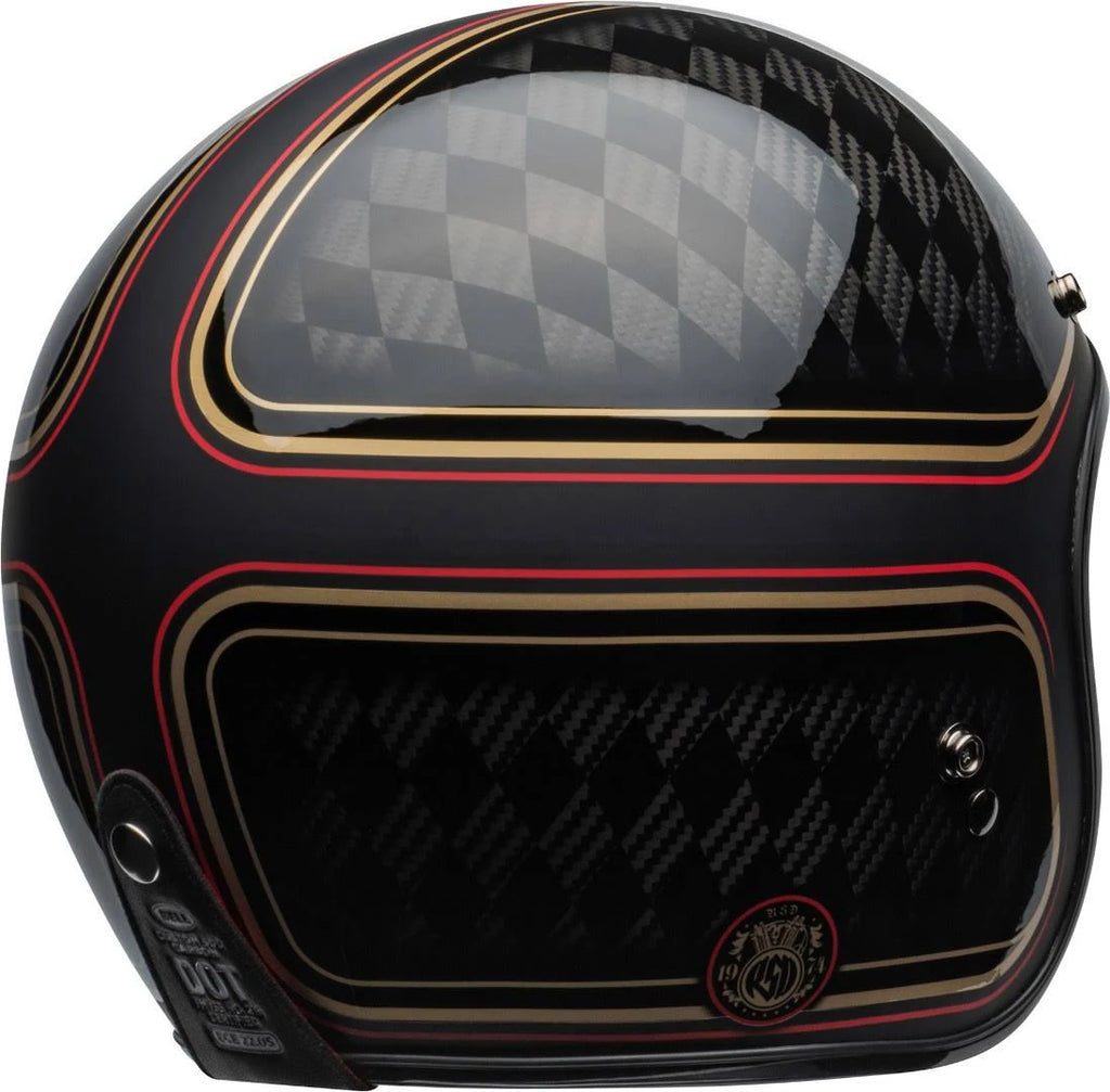 Black/Gold Jet Helmet T831
