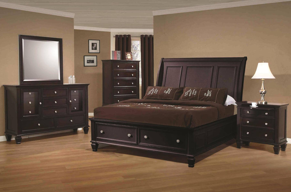 Cappuccino Queen Bed W88990