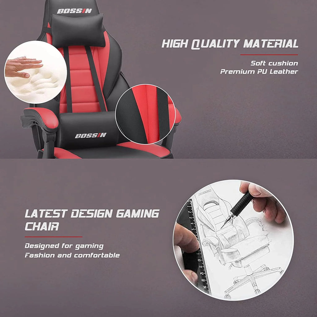 Gaming Chair with Footrest B8389