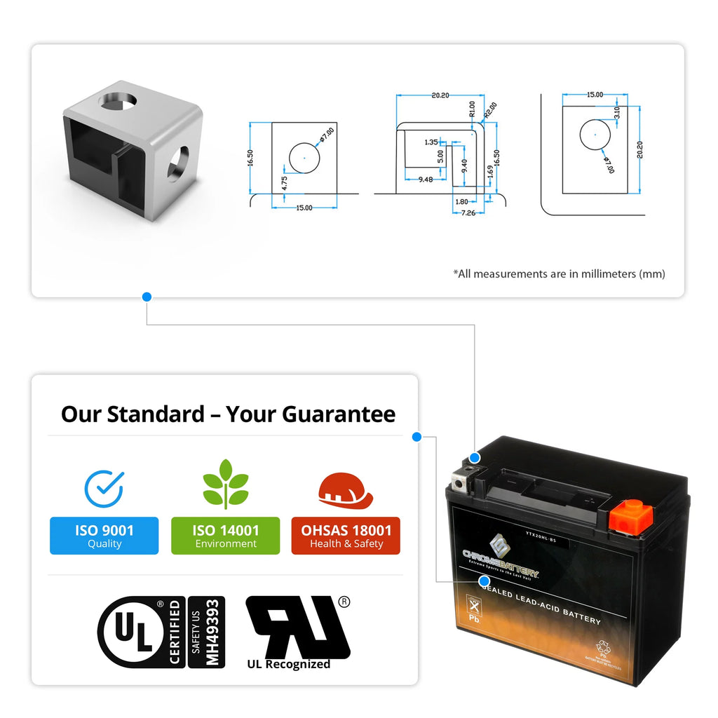 High Performance Power Sports Battery I674