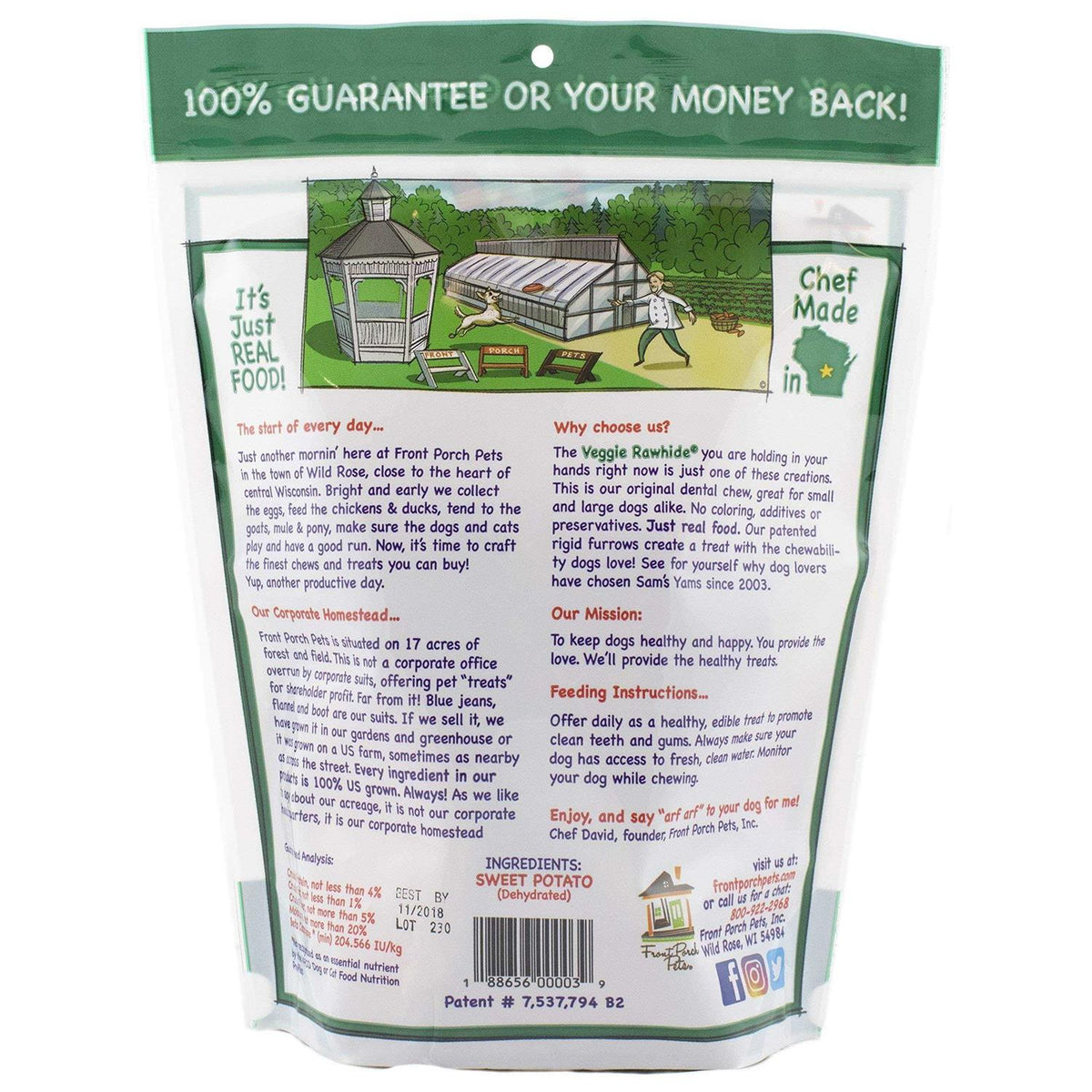 Sweet Potato Dog Treats M939