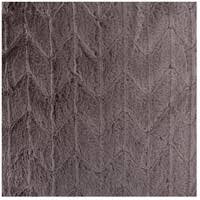 Faux Fur Angora Stone Ottoman O902