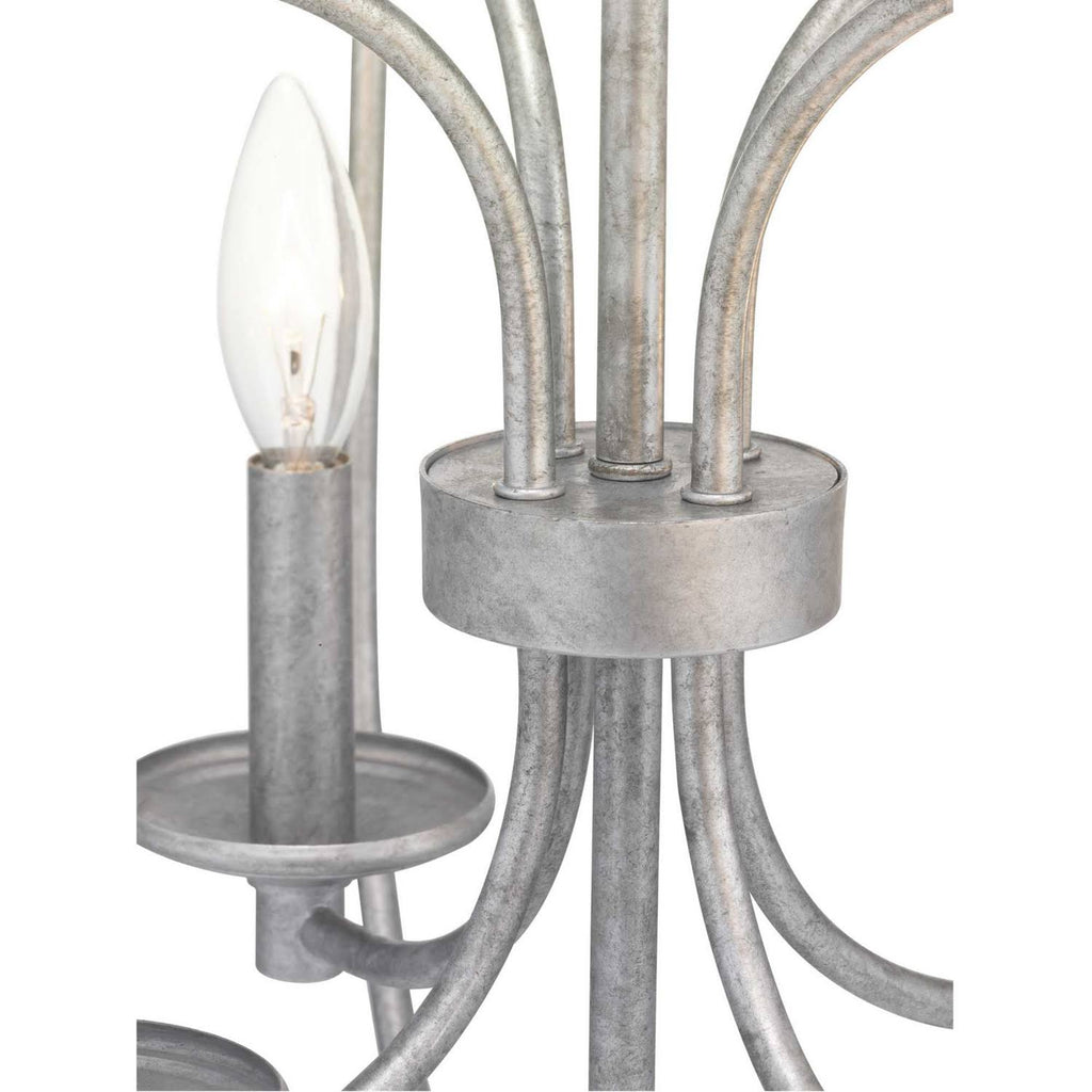 Eight Light Foyer Galvanized F662