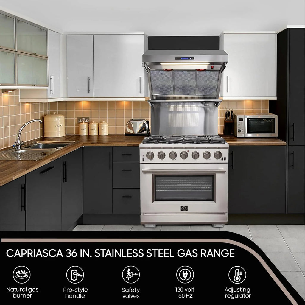 36" Freestanding Gas Range V8520